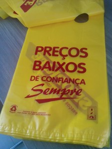 Sac en plastique jaune de T-shirt du meilleur prix pour emballer des sacs à provisions de légumes et de fruits - Product Image 5
