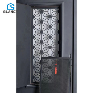 Portas de Entrada Frontais para Casa com Tela de Segurança de Aço Inoxidável Pequena e Média para Exterior (<span class=keywords><strong>Design</strong></span> Minimalista) - Product Image 6