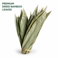 Feuilles de bambou vertes séchées de qualité supérieure, en vrac, grande taille, feuilles d'Indocalamus naturelles pour l'emballage des Zongzi, les raviolis de riz collant