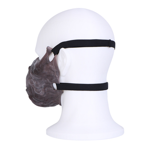 Máscara de Silicona de Medio Rostro SHAZ-3107 con Boca Abierta para Adultos Principiantes, Juego de Rol, Disfraz de Halloween, BDSM, Proveedor de Accesorios - Product Image 3