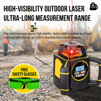 Niveau laser rotatif à nivellement automatique à 360 degrés pour le nivellement du béton