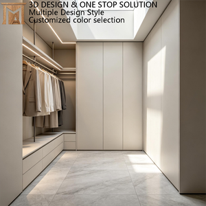 Cette <span class=keywords><strong>armoire</strong></span> sur mesure avec portes sans poignées pour un look élégant est idéale pour la chambre à coucher. - Product Image 1