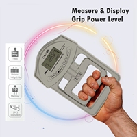 Alat Ukur Kekuatan Genggaman Tangan Digital Camry 90Kg Layar LCD Power Trainer untuk Kebugaran dan Rehabilitasi