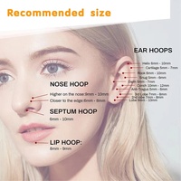 Pendientes de titanio de alta calidad para mujer, joyería con rosca interna, aretes de circonita, tragus, piercing, joyería