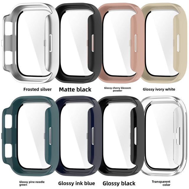 Full Coverage PC Watch Case with Tempered Glass Screen Protector for Amazfit Huami Bip Max A2568