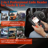 Lector de Códigos 2 en 1 para Camiones y Automóviles ANCEL HD601, Escáner Diésel de Uso Pesado, Compatible con J1939 J1708 ISO27145 Euro6