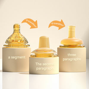 Tétines pour bébé en silicone sans BPA, design de lait maternel simulé, bec de canard, aspiration, débit moyen, 0-12 mois, <span class=keywords><strong>nouveau</strong></span>-<span class=keywords><strong>né</strong></span> - Product Image 2