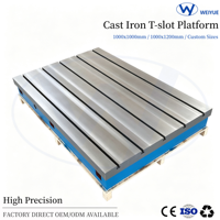 Table d'inspection en fonte durable certifiée CE, neuve, plateforme de soudage robuste, marque Hebei Weiyue