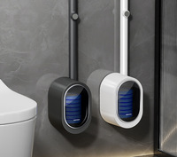 Édition 2026 – Tête de brosse WC jetable murale sans perçage, outil de nettoyage de toilettes pour la maison et l'hôtel