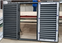 Fenêtres à persiennes en aluminium de haute qualité NFRC AS2047 CE TOMA, cadre en aluminium