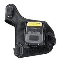 Guante de gatillo portátil 2D de distancia de escaneo de 40 pies de largo alcance con estación de cuna de lector de código Qr y código de barras de diente azul-en stock
