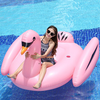 Vente chaude, cercle de natation gonflable pour enfants, portable, pour la plage, jouets de piscine pour enfants, flotteur gonflable en forme de flamant rose pour adultes