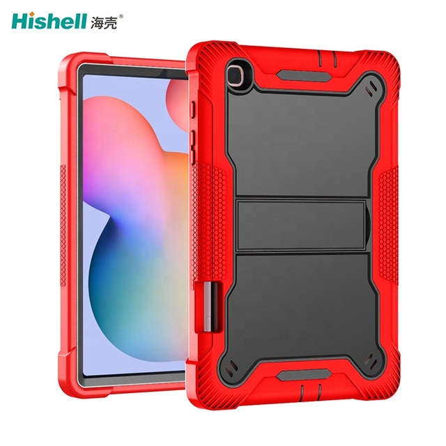 3 in 1 Shockproof Tablet Case Heavy Duty Rugged PC Silicone Factory OEM Tablet Cover With Holder for Samsung Galaxy Tab S6 Lite
