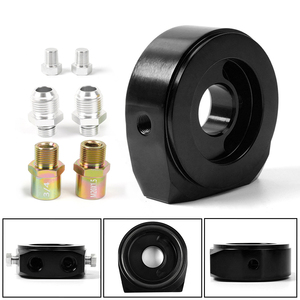 AN10 M20 x1.5 nhôm <span class=keywords><strong>3</strong></span>/<span class=keywords><strong>4</strong></span> ''-16unf phổ Bộ lọc dầu mát bánh sandwich tấm <span class=keywords><strong>Adapter</strong></span> dầu bánh sandwich - Product Image 4