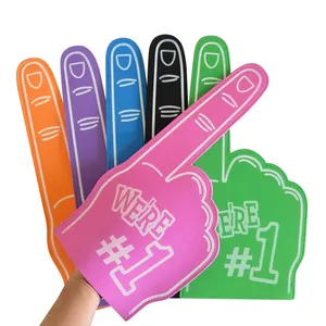 Hoge Kwaliteit Fabriek Custom Eva Foam Spons Hand Promotionele Grote Juichende Eva Foam Hand Vinger