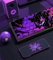 Rene Genger 129 touches, touches translucides imprimées sur le côté, profil Cherry, ensemble de touches personnalisées pour commutateurs Cherry Gateron MX