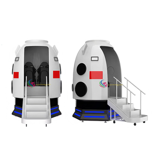 Simulateur de vaisseau spatial de cinéma VR 9D à double siège thermique, équipement de parc d'attractions intérieur utilisant la technologie de réalité virtuelle - Product Image 1