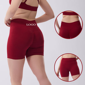 2024 nouveau personnalisé taille haute Deportivo Mujer Push up cyclisme Fitness Yoga sans couture Sport entraînement course motard Gym Shorts femmes - Product Image 1