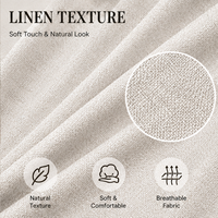 Rideaux occultants prêts à poser XinLan en polyester de qualité supérieure, texture lin, avec œillets, sur mesure pour projets de villas et d'hôtels