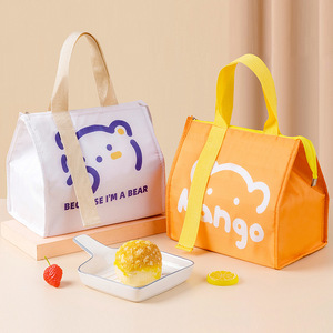 Niedliche tragbare thermische Lunchbox Tasche für Frauen Kinder Lebensmittel Aufbewahrung tasche Reise Picknick Mahlzeit Beutel Isolierte Kühler Bento Taschen - Product Image 3