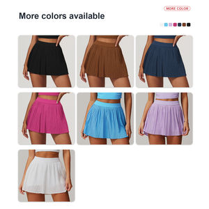 Falda deportiva transpirable de cintura alta de secado rápido para correr al aire libre para mujer, falda de tenis para Yoga y Fitness - Product Image 5