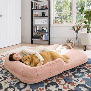 قابل للطي-إنسان مناسب للكبار-حجم كبير-دعم للجراحين مقاوم للماء-فرو صناعي قابل للإزالة-غطاء المعيشة الوردي - Product Image 1