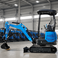 Mini-excavatrice Hanhui 1,8 tonne, chenillée, moteur EPA Euro5, fournisseur, service après-vente gratuit, mini-excavatrice agricole