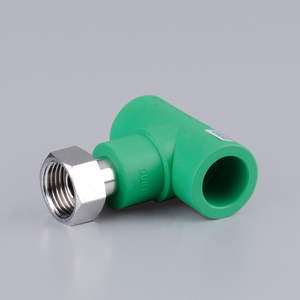 <span class=keywords><strong>Raccord</strong></span> en T en plastique PPR vert, raccords PPR, surface lisse, raccords de plomberie pour l'eau, en polyéthylène, type U - Product Image 5