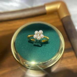 10509 DIY Porte-bijoux en argent fin, argent S925, anneau vide style nœud avec perles rondes de 9-12 mm, accessoires perle - Product Image 2