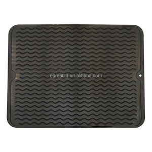 Multiple Usage <b>Large</b> Sink <b>Mat</b> Drain Pad for Drying Dishes Silicone Dish Drying <b>Mat</b> for Kitchen Counter - Product Image 2
