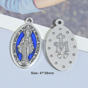 1/2 all'ingrosso professionale ''stampa Uv cattolico religioso medaglia nastro di trasferimento alla fibbia - Product Image 2