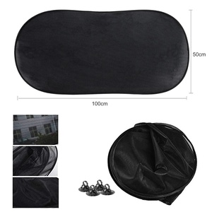 Universale 50x100cm accessorio interno per Auto parasole posteriore con ventose in poliestere per parabrezza anteriore per Auto protezione solare - Product Image 2