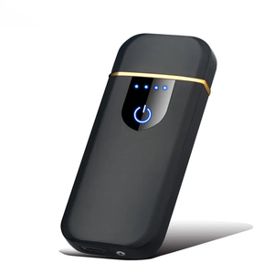 ولاعة سجائر كهربائية اشتعال <span class=keywords><strong>usb</strong></span> قابلة لإعادة الشحن ولاعة للتدخين شعار مخصص شاشة تعمل باللمس التعريفي رقيقة جدا الشحن - Product Image 3