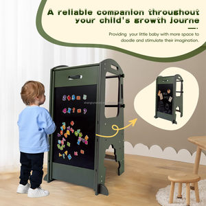 Nhà Bếp Bước Phân 4 Trong 1 Trẻ Mới Biết Đi Bằng Gỗ Trợ Giúp Đứng Học Tập Tháp Montessori Trẻ Mới Biết Đi Có Thể Điều Chỉnh Bằng Gỗ Học Tập Tháp Bảng - Product Image 3