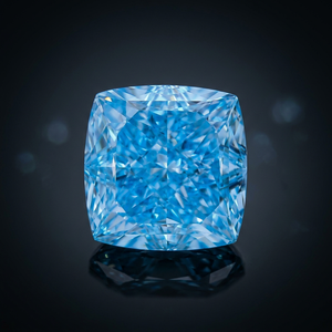 Diamante Suelto Cultivado en Laboratorio, Corte Cojín, Azul Intenso, Certificado IGI, 4.08 Quilates, CRAFTED CARBON CC-11182 - Product Image 2