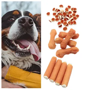 China Supplier Natural Rich Nutrition Healthy Easy Absorption Can Grind Teeth Rabbit Ears Wrapped By Chicken Pet Snack