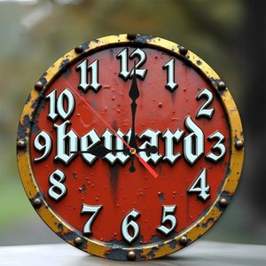 Round Wooden Wall <b>Clock</b> 25x25Cm Silent Minimalist Home Bedroom Decor <b>Clock</b> - Product Image 2