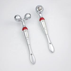 Masajeador Facial eléctrico 3D de mano, rodillo de acero inoxidable de microcorriente, equipo de belleza para uso doméstico, pluma de masaje de ojos vibratoria - Product Image 2