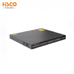 Switch WS-C3650-48TQ-S a 48 porte <span class=keywords><strong>dati</strong></span>, 4x10G Uplink, base IP, capacità 176 Gbps, impilabile - Product Image 1