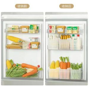 <b>Fridge</b> Organizer Transparent Storage Box Large Capacity Rectangle For Vegetable Fruit Food Classification - Product Image 1