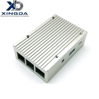 Boîtier en aluminium avec ailettes de refroidissement, boîtier en alliage d'aluminium pour module électronique de driver de puissance, fabrication sur mesure