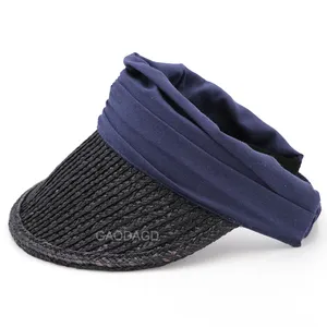 D D Bán Buôn Giá Rẻ Đa-Màu Sắc Thể Thao Hat Raffia Rơm Bện Và Flax Sun Hat Visor Hat Cho Unisex