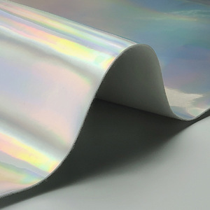 Laser Gương Dập Nổi Gradient Phản Quang Bạc PU Da May Mặc Vành Đai Giày Trang Trí Không Thấm Nước Gió Bằng Chứng Túi Xách Quần Áo - Product Image 3