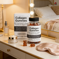 Gummies de Collagène Premium OEM/ODM avec Biotine, Vitamine C, Antioxydants pour la Beauté de la Peau, des Cheveux et des Ongles, Soutien des Os et des Articulations, Pectine pour Adultes