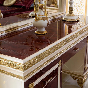 Meubles de design d'intérieur, vente de meubles de luxe, ensembles de chambre à coucher en bois massif <span class=keywords><strong>royal</strong></span>, ensemble de chambre à coucher king size - Product Image 5