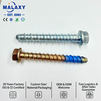 Ancres à expansion en acier au carbone Malaxy pour béton, fixations robustes, boulons d'ancrage pour béton