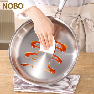Sartén de Acero Inoxidable 304, Utensilios de Cocina Coreanos de Triple Capa, Sartenes para Inducción, Sartén para Freír, <span class=keywords><strong>Wok</strong></span> - Product Image 5