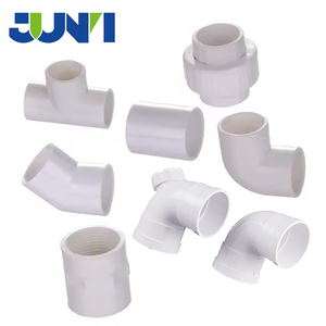 Commercio all'ingrosso PVC raccordi a gomito di 90 gradi con copertura di ispezione materiali idraulici per sistema di drenaggio miglior prezzo - Product Image 1