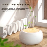 Humidificateur d'air silencieux USB transfrontalier pour la maison et le bureau, purificateur d'air intérieur, diffuseur d'huiles essentielles à sept couleurs, aromathérapie, 0,5-1L