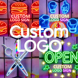 Enseigne au néon <span class=keywords><strong>LED</strong></span> personnalisée pour restaurant, IP65, résistante aux intempéries, en acier inoxydable, qualité industrielle, commande pour devanture de magasin - Product Image 2